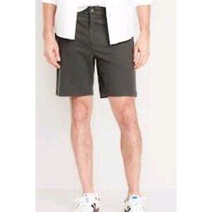 NWT Men's Old Navy Slim Built-in Flex Chino Shorts Size 40 Charcoal